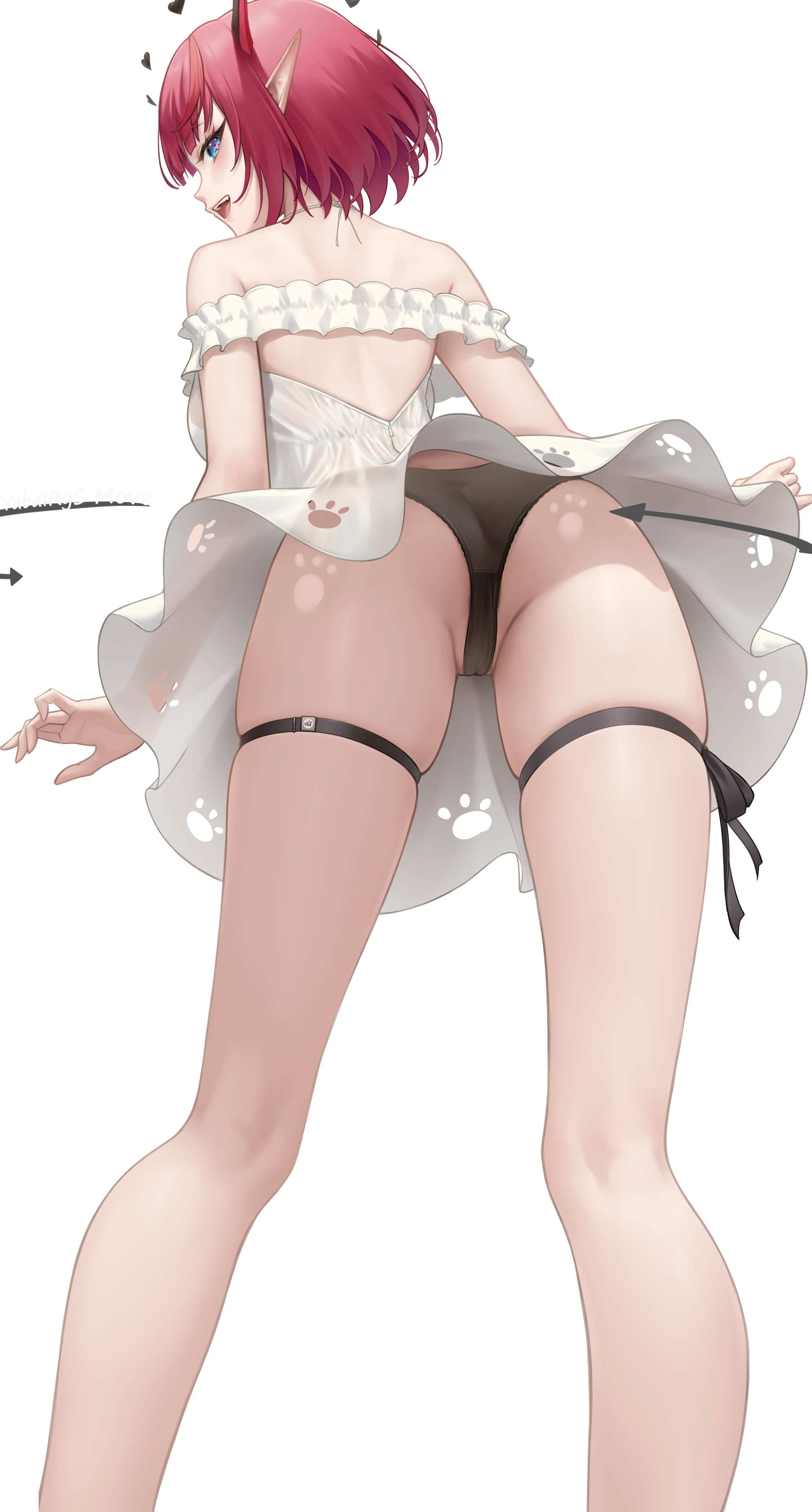 IRyS's nice upskirt view