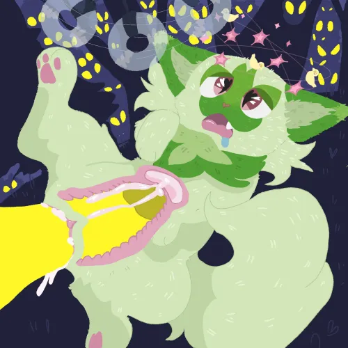 [M/F] Hypno uses confusion on Sprigatito! (Artist: me)