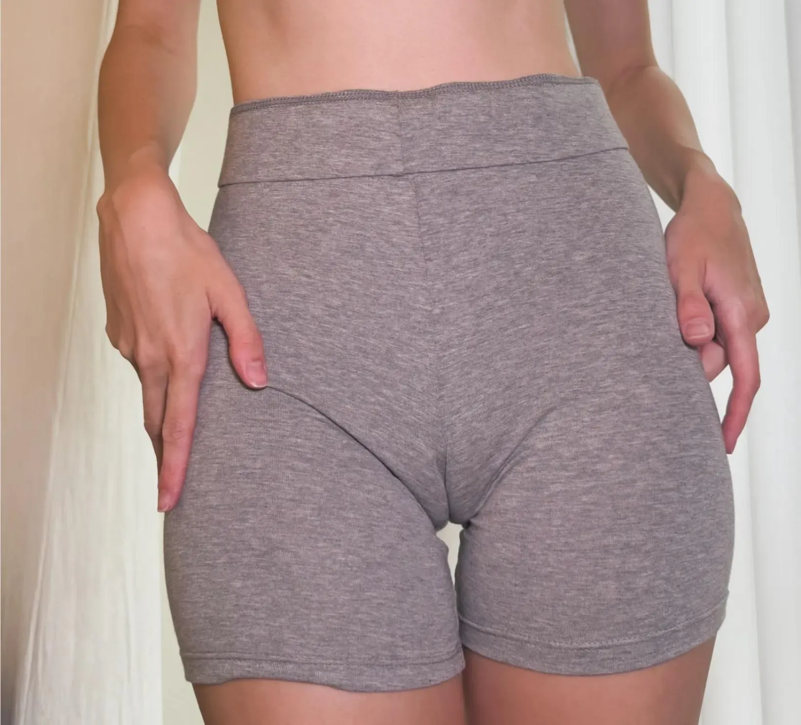 My camel toe is so big in these shorts