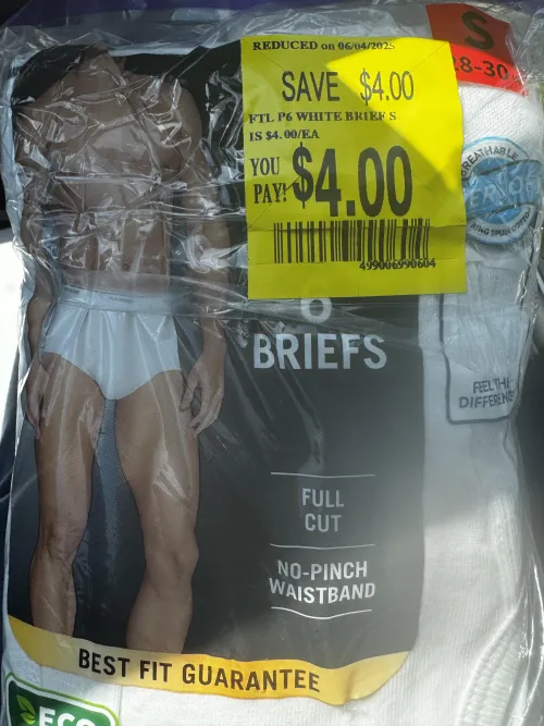 New tighty whities pickup. Got lucky at Walmart