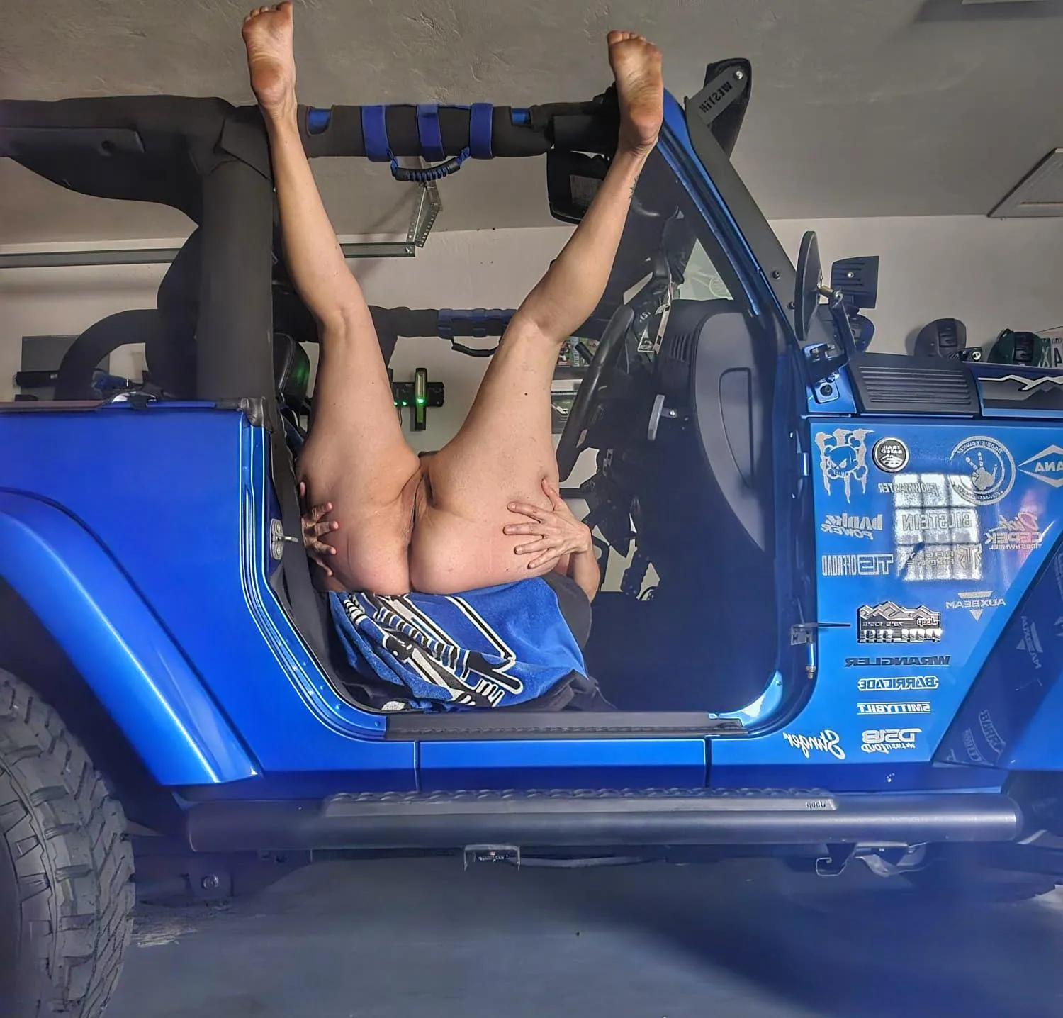 Pic from wife today in my Jeep while I was at work