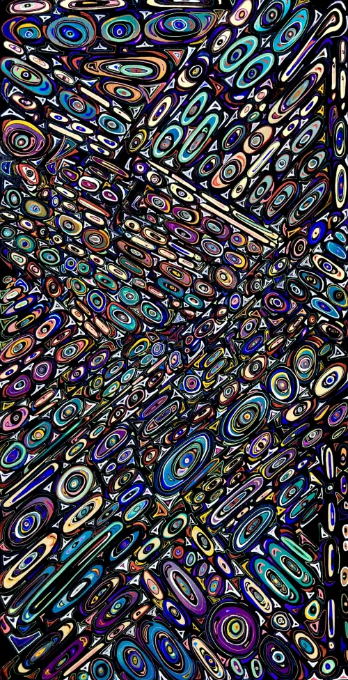 Predetermination-ink and acrylic on painting