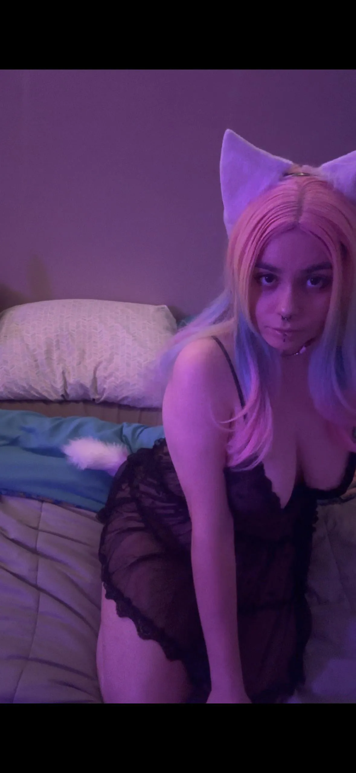 [self] I always love dressing up in my cat tail and ears! I love my collar too! // rosee_georgia