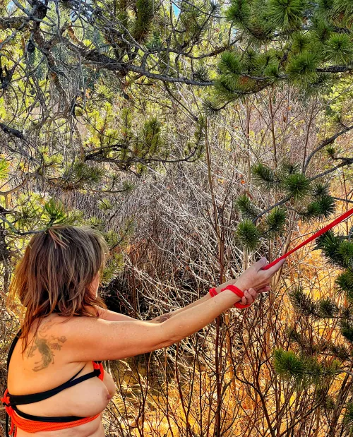 Tied and left waiting for a voyeur