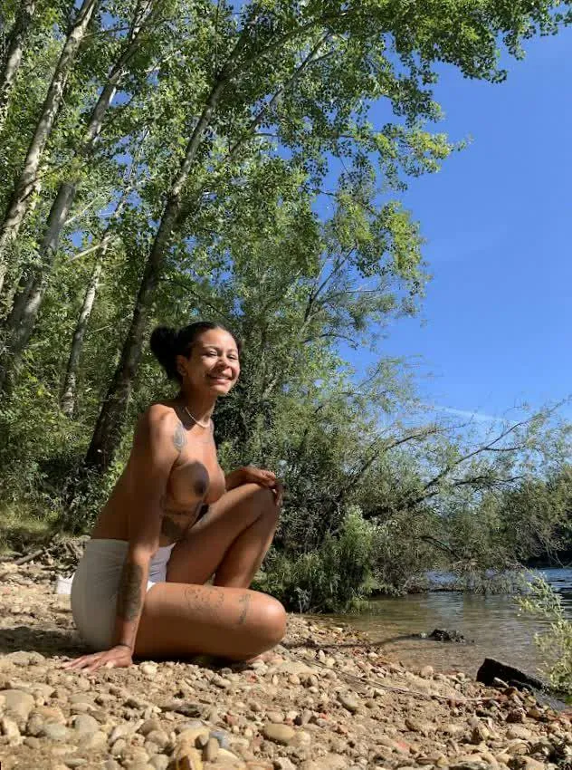 Well, the sun appeared in the old town square for a while, so immediately my huge boobs also appeared