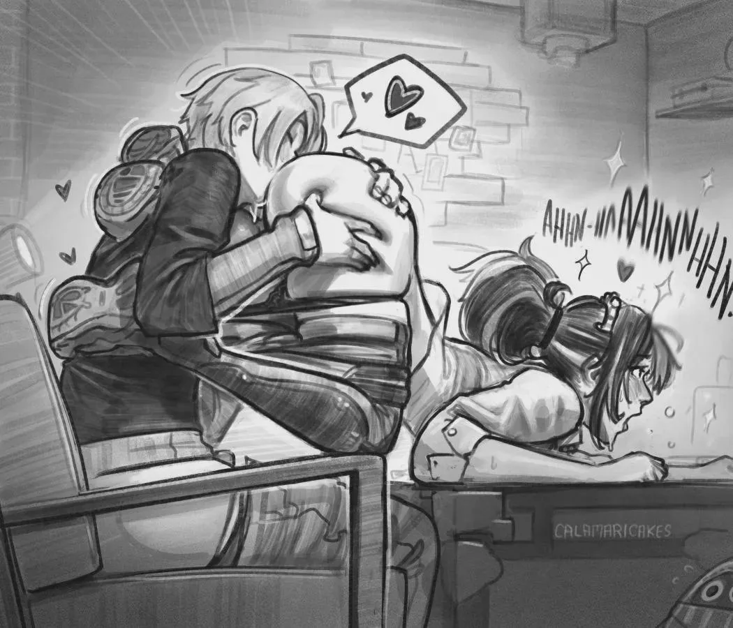 Daddy can't help but eat you out while working from home Daddy can't help but eat you out while working from home