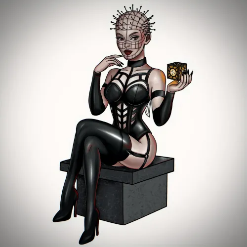 Hellbound but Haute Couture — My Gothic Pin-Up Inspired by a Cenobite Queen 🔩🖤