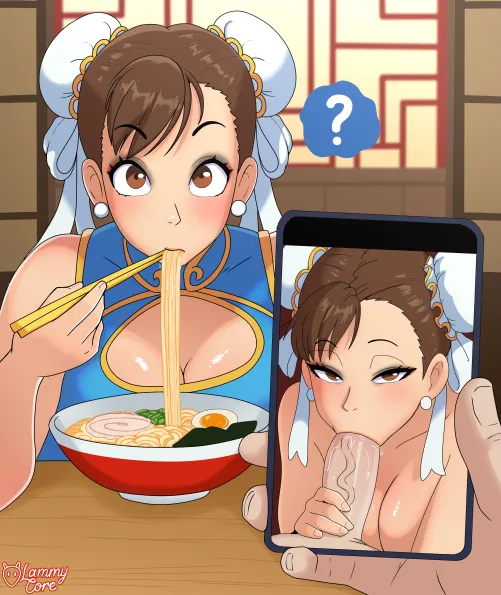 Chun-Li Slurping On It