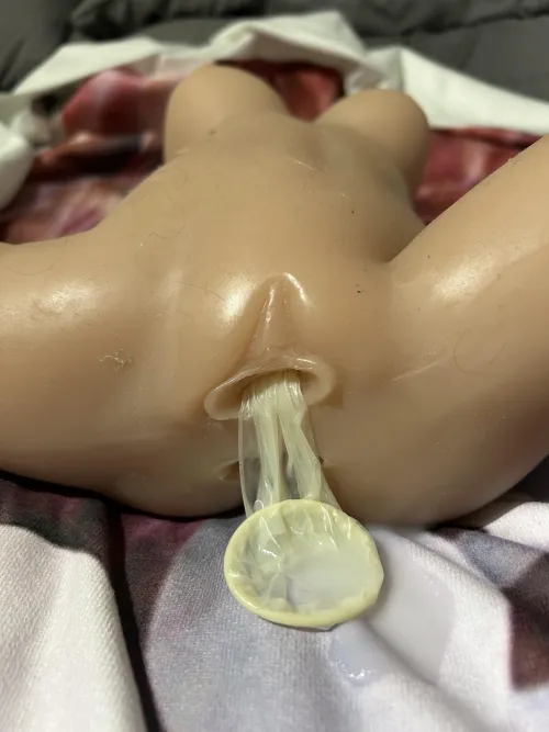 Got husband a new friend to play with i think he likes it  I liked watching him fuck it.