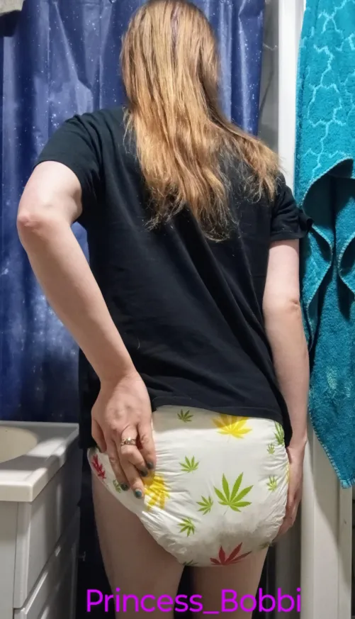 Oh ya know, just a girl,in her soaked and poopy pampers.