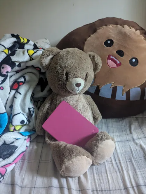 Stuffies and storytime to get over being sick