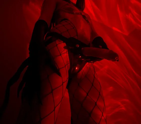 Suck on the forbidden fruit to prove your submission to the devil herself