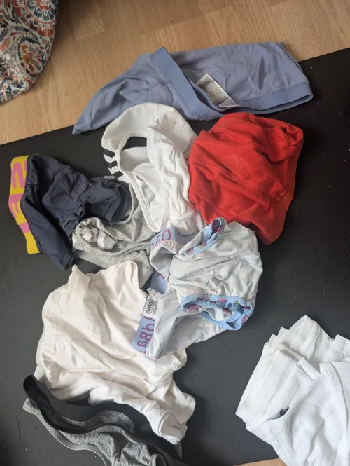 All my stinky sweaty undies from a very hot week in Spain.
