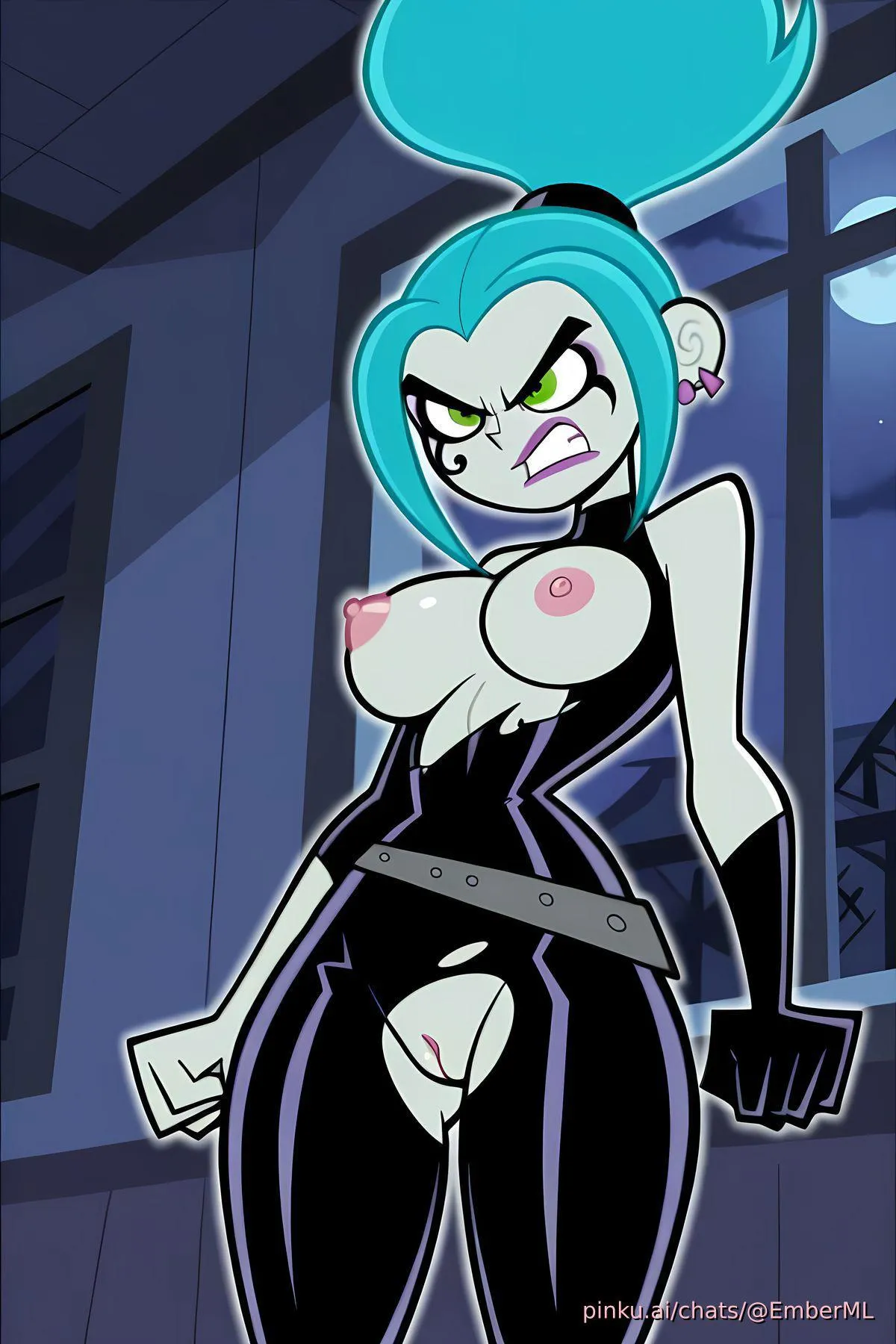 Ember McLain mad her clothes got ripped ( Pinku ai)