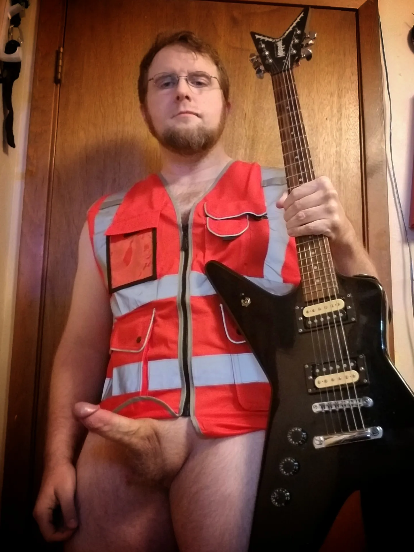 GUITAR man in a vest mlgw