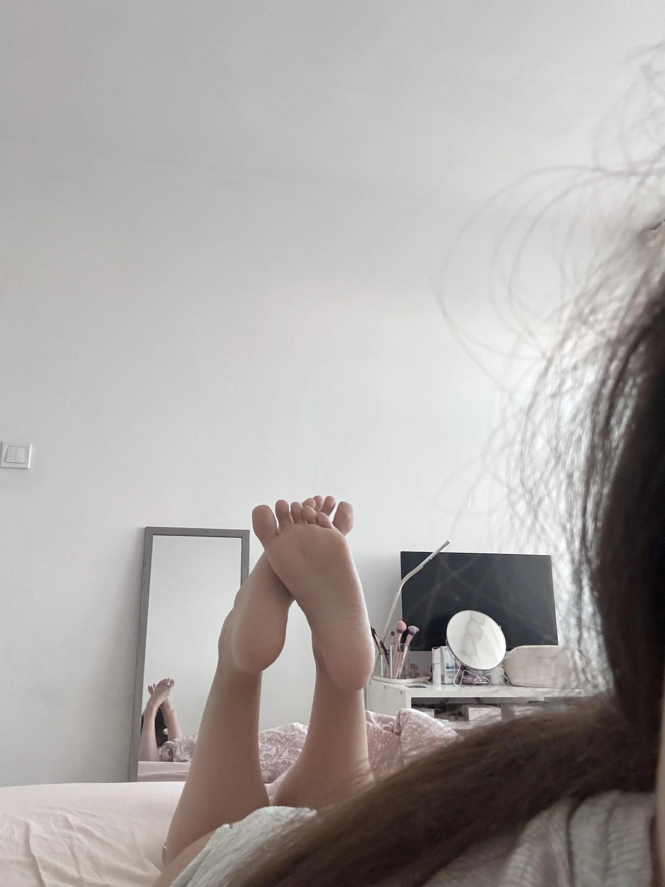 Imagine being my footrest