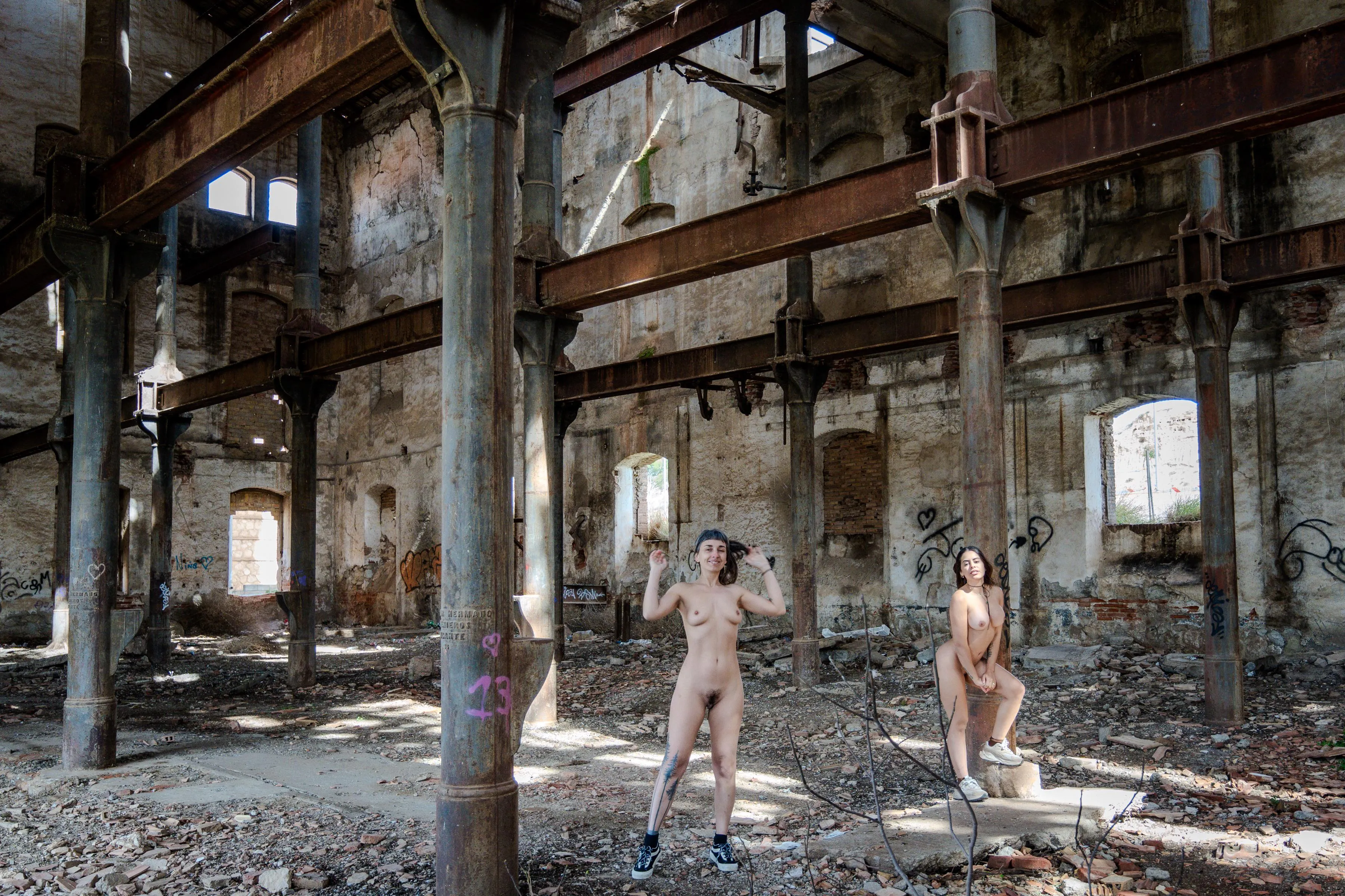 In the abandoned factory