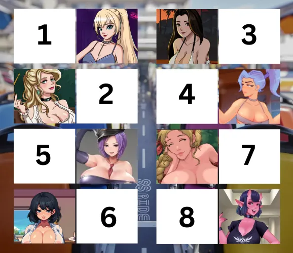 It's going to be an 8 hour bus ride. Which girl are you seating next to?