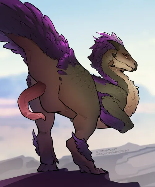 March Pinup (Fan Art): Seikret (MHW) v.4 (ket-dawnatsunset) [M]