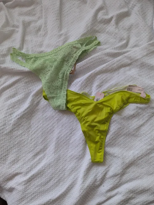 New thong Friday, which should I try first 💚