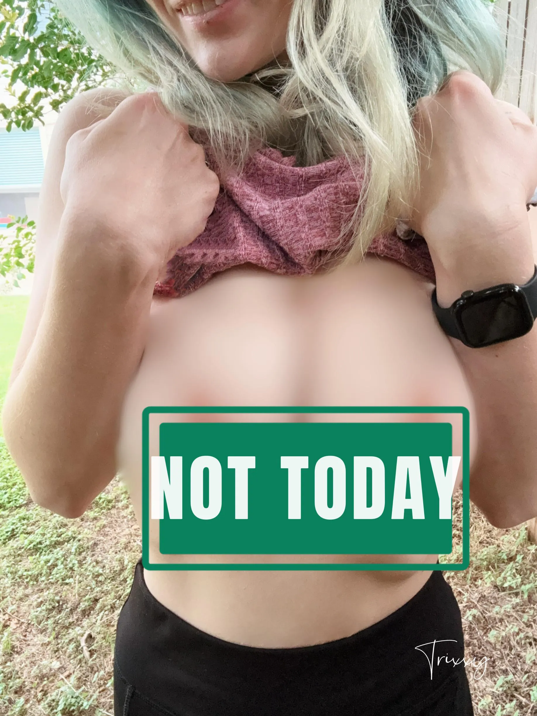 Peekaboo? Nah. You better manifest some patience, baby.