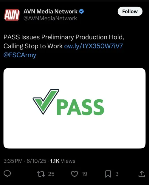 The Industry is on hold because a a performer tested positive for HIV