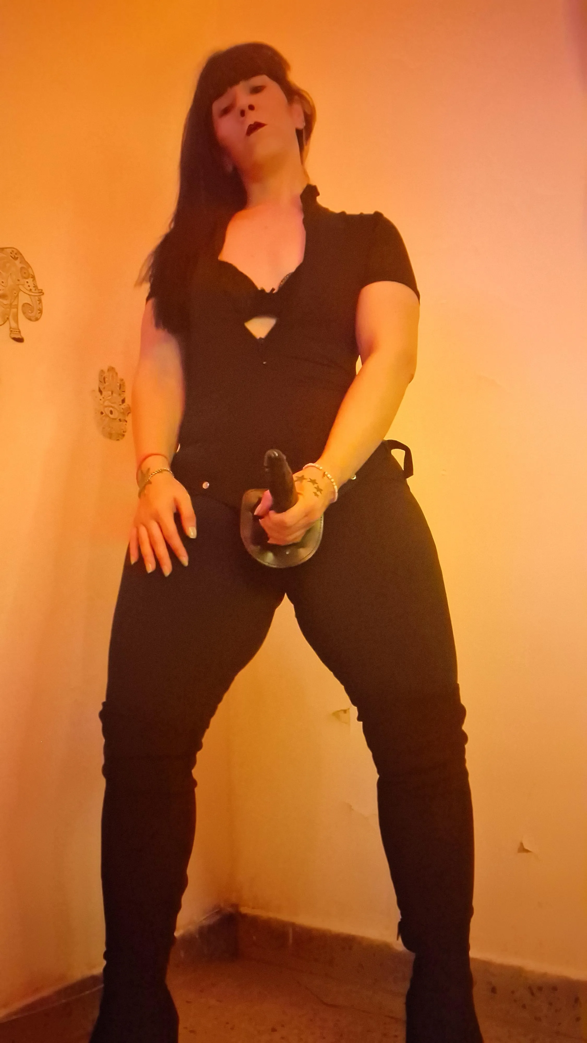 Femdom means I lead. Pegging means you bless. Get in position