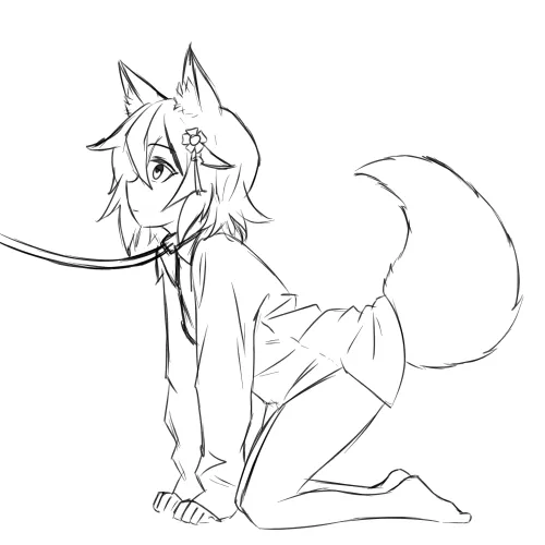 Leashed Senko [Senko-san]