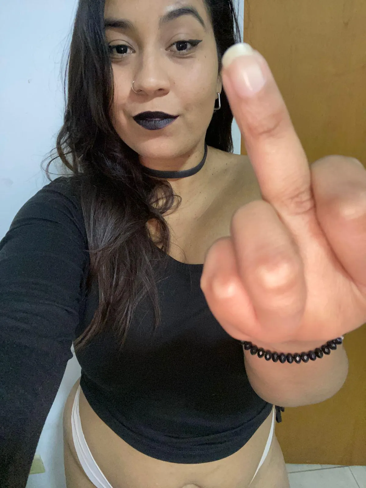 This finger is the closest you'll ever get to pleasing me.