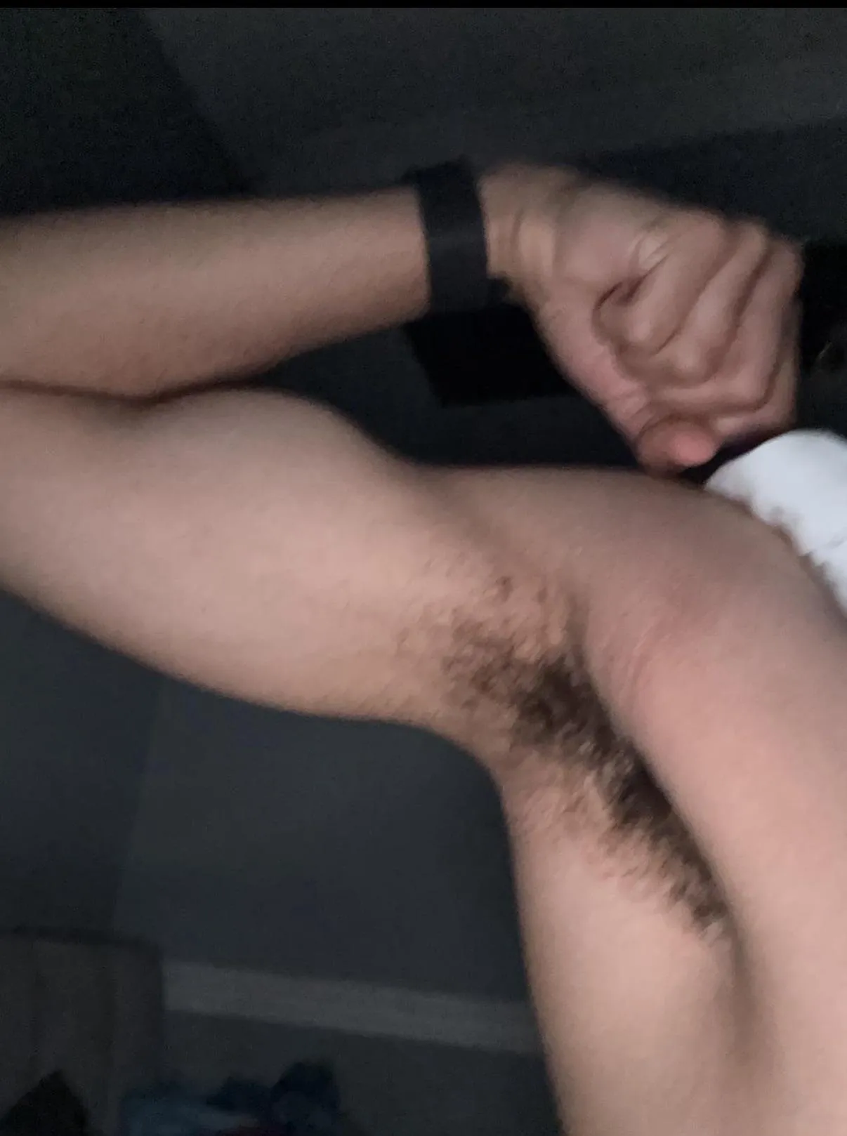 Wanna lick my smelly pit after gym? [18]