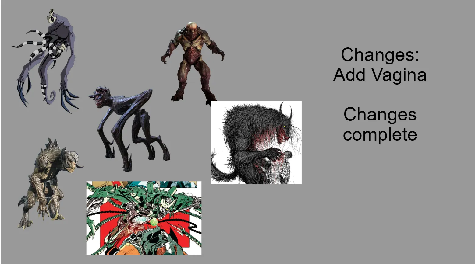 Does anyone else like when female monsters have zero explicitly feminine features?