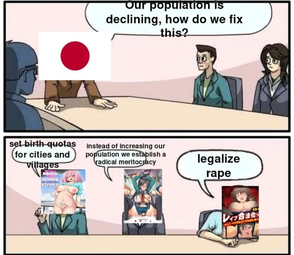 Hentai solution to demographic collapse