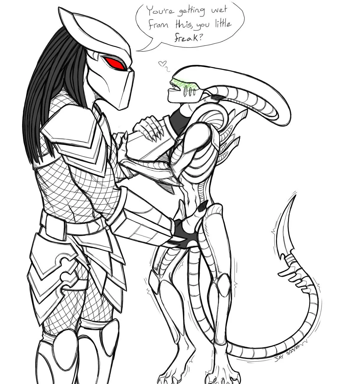 [M/F] “Got you…” (art by me)