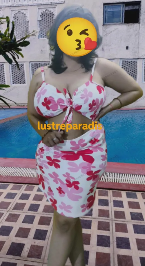 Hubby asked me to wear this dress at the pool. People were staring and those stares sparked my feminine urge to have sex. Hubby had to fuck me in the washroom 😋