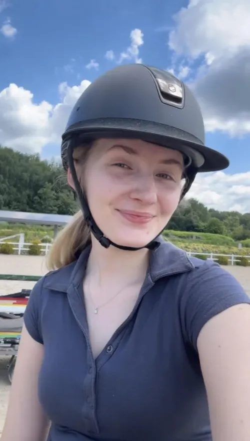 Just your local showjumper after a long day