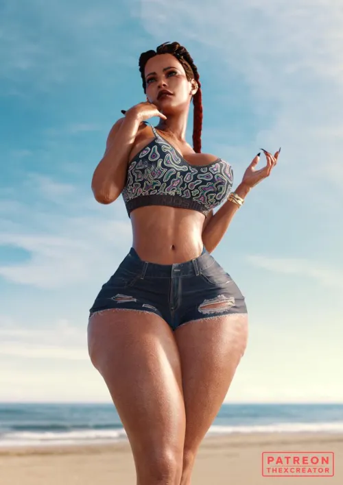 Loba at the Beach (The X Creator)
