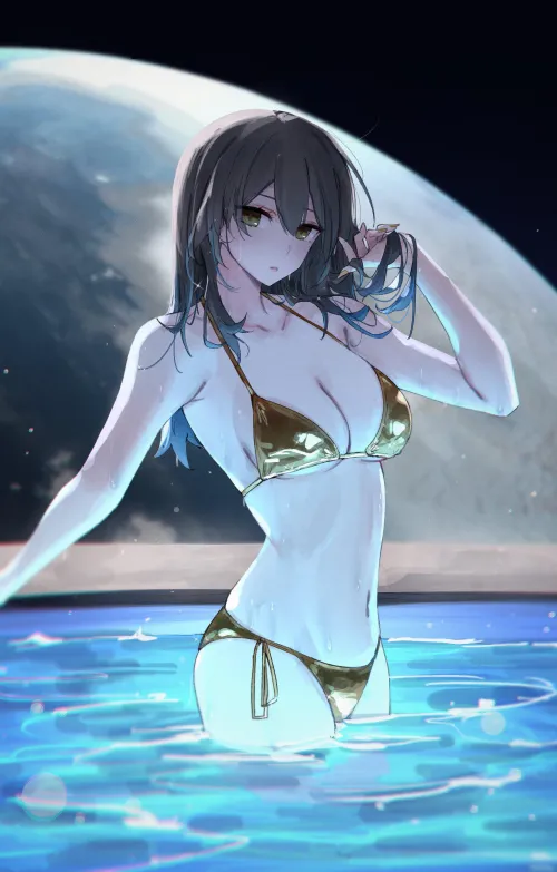 Stelle in golden bikini (Feint)