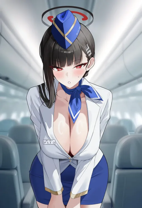 Flight Attendant Rio (gamtoryy) [Blue Archive]