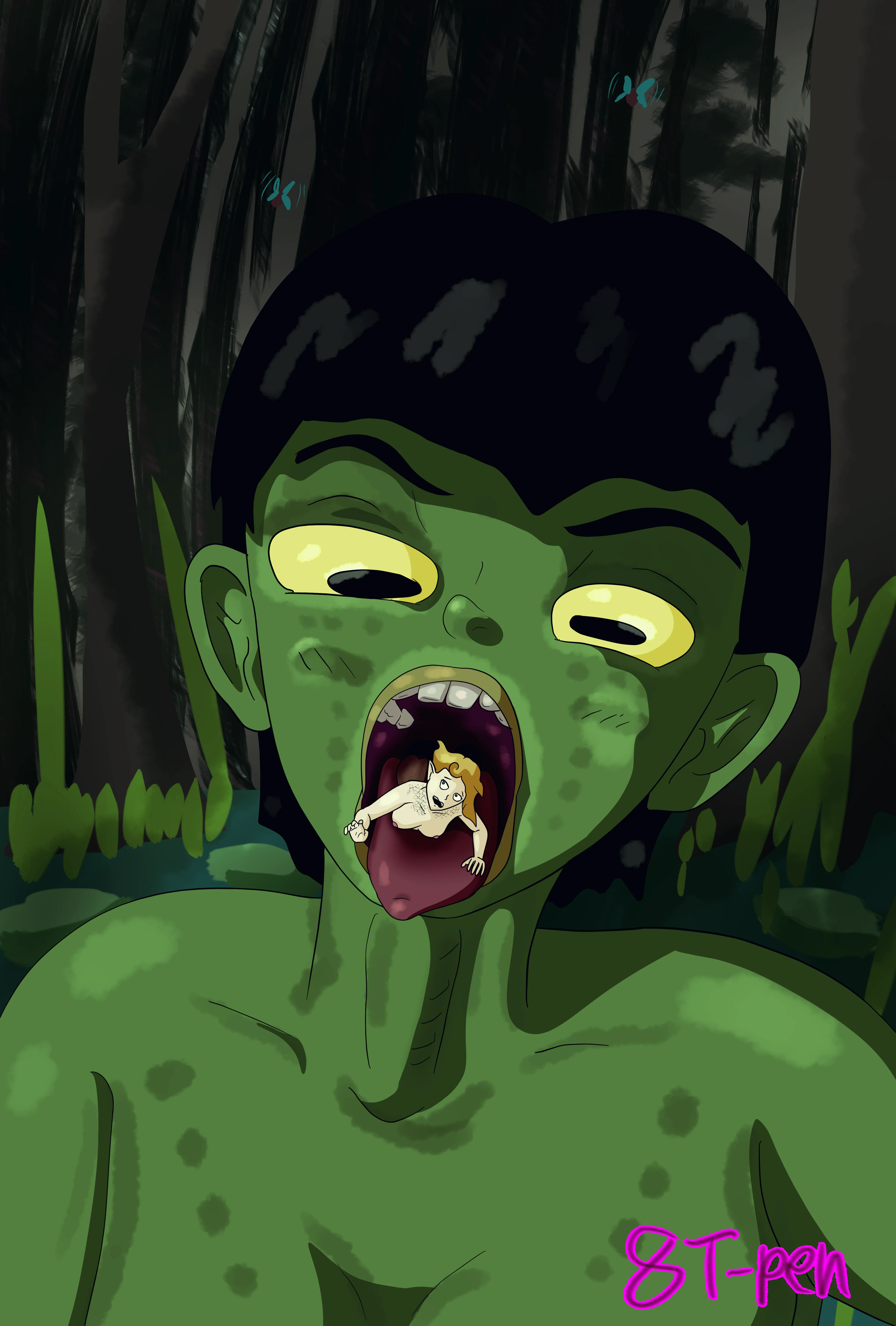 frog girls sanke snack (Art 8T-pen)