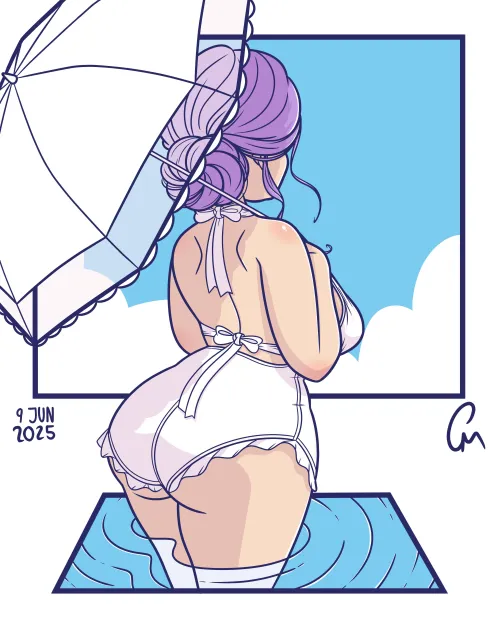 My OC Blossom in her swimsuit