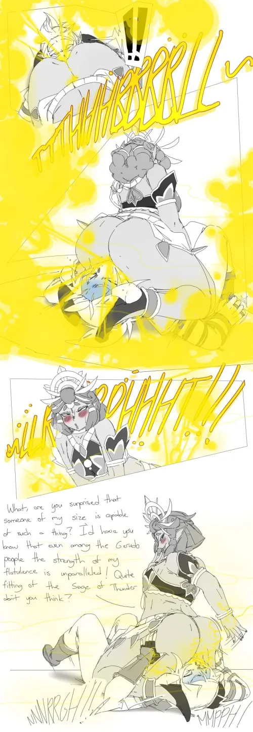 Does anyone know if I'm tweaking or not? I could've sworn Lazei3 made another piece similar to this where Riju or Urbosa is 