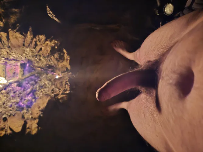 Nothing like being naked by the fire