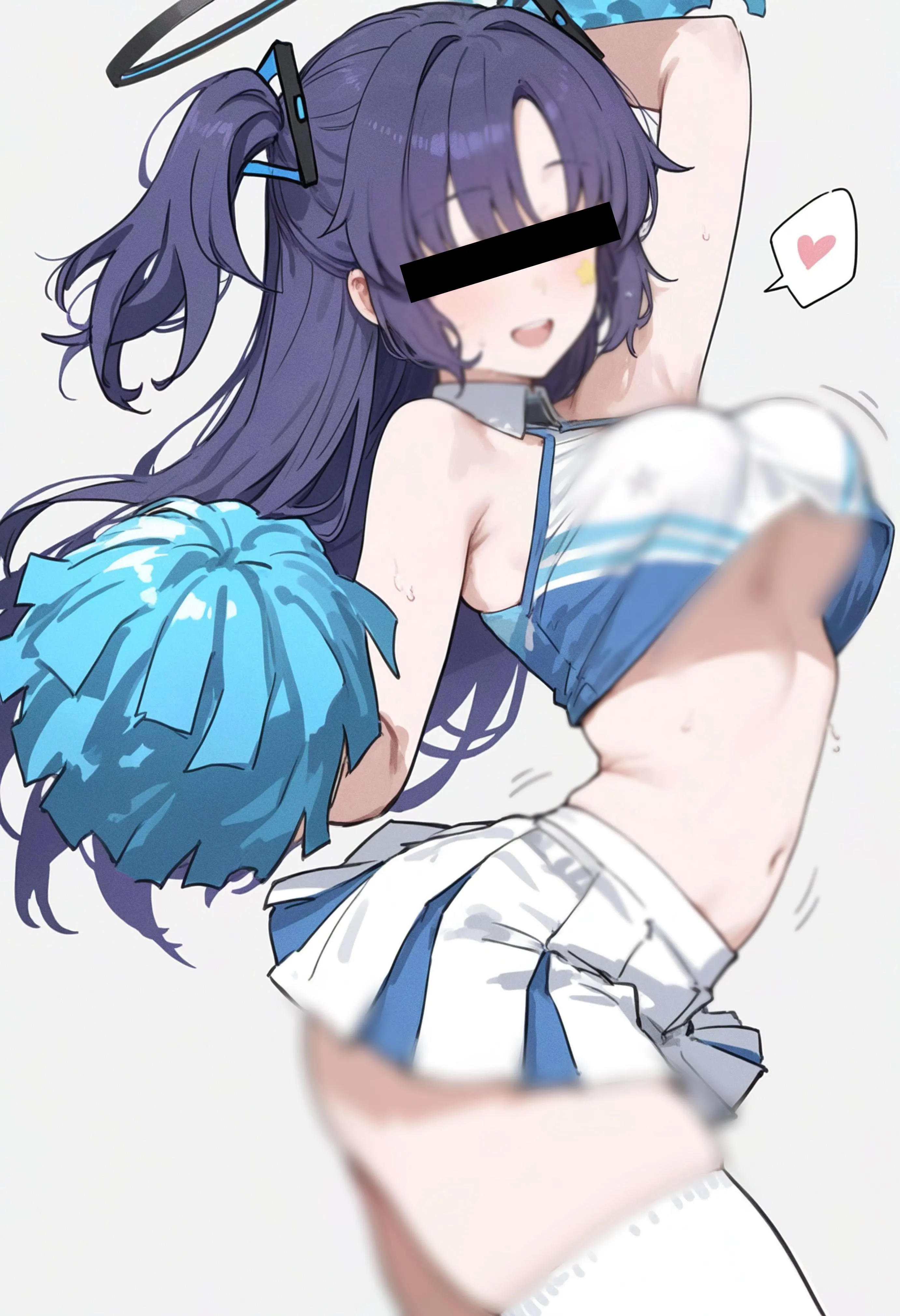 Awww poor beta you can only see her sweaty armpits