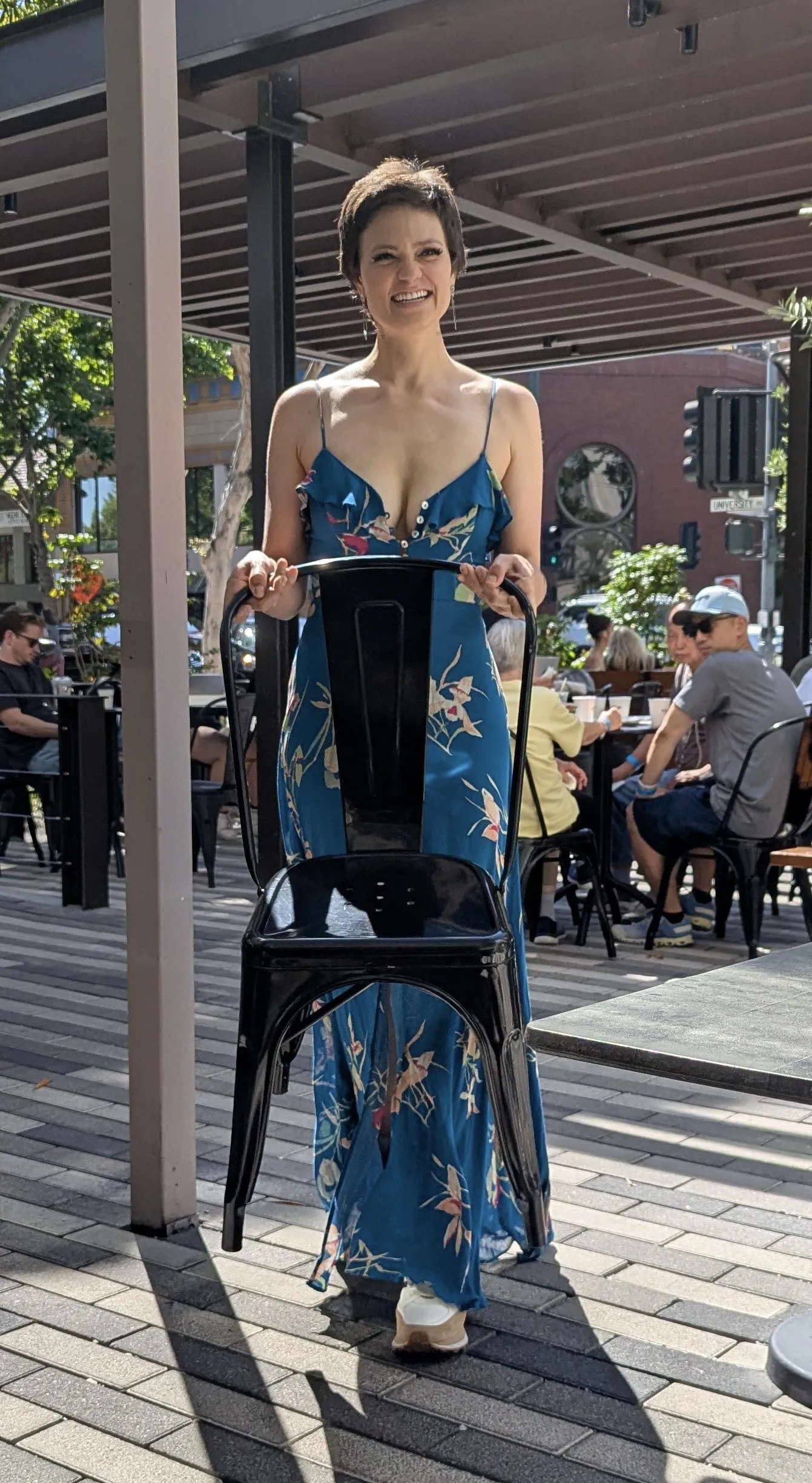 Braless in a dress is the only way to go.