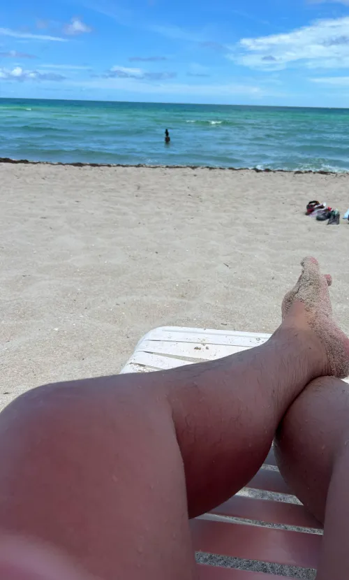 Finally made it!!! The water feels really good.