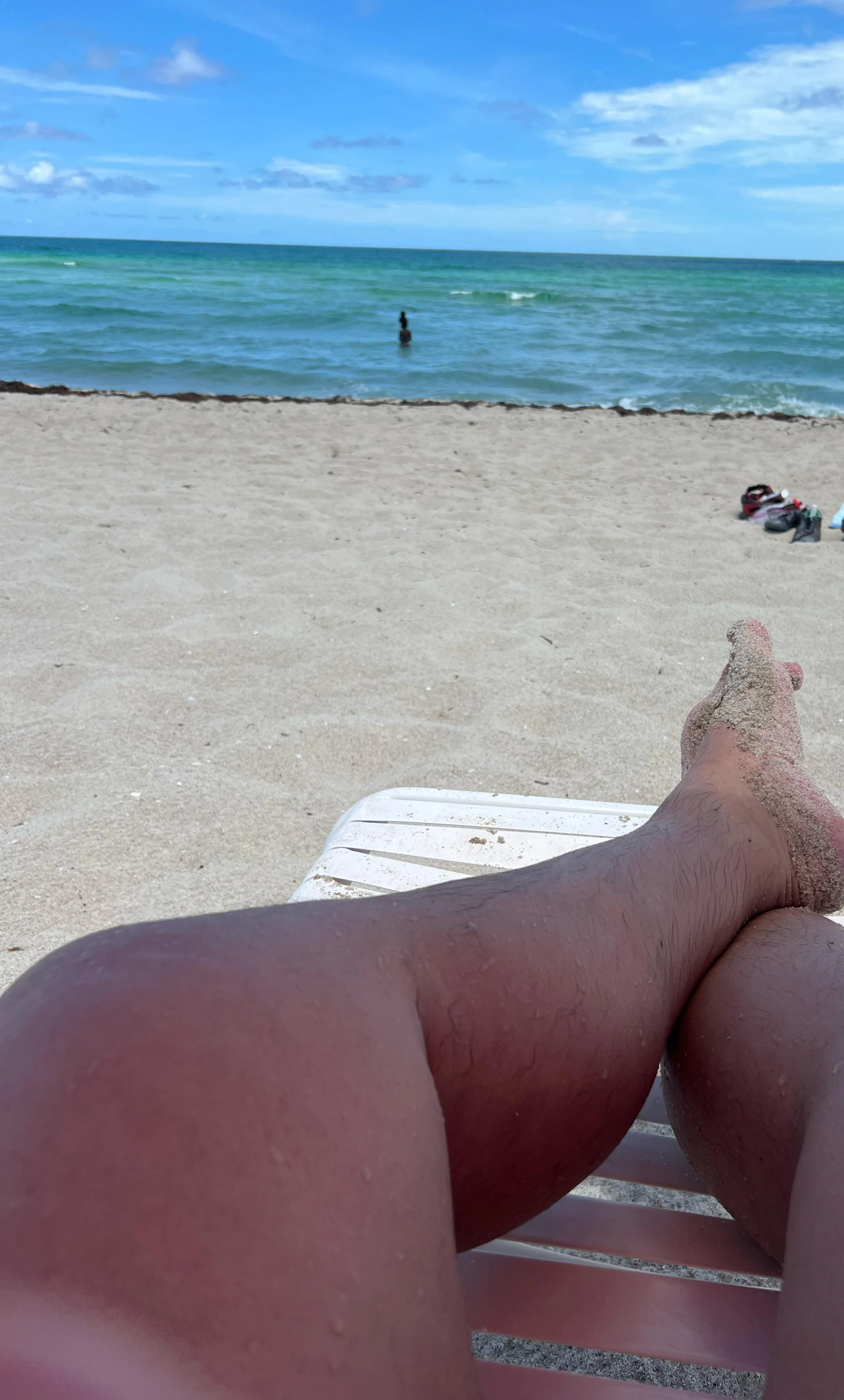 Finally made it!!! The water feels really good.