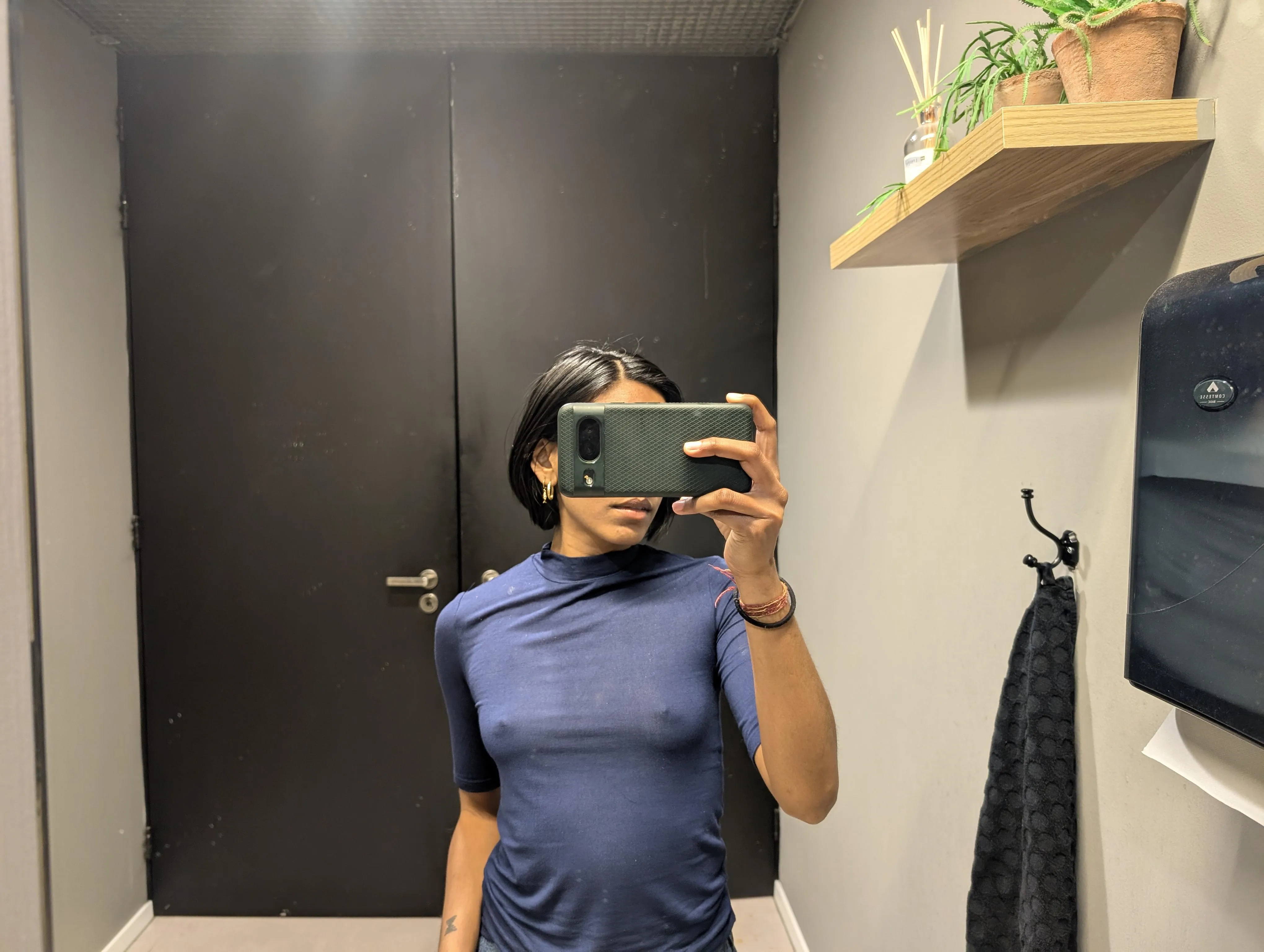 Going to the office braless today