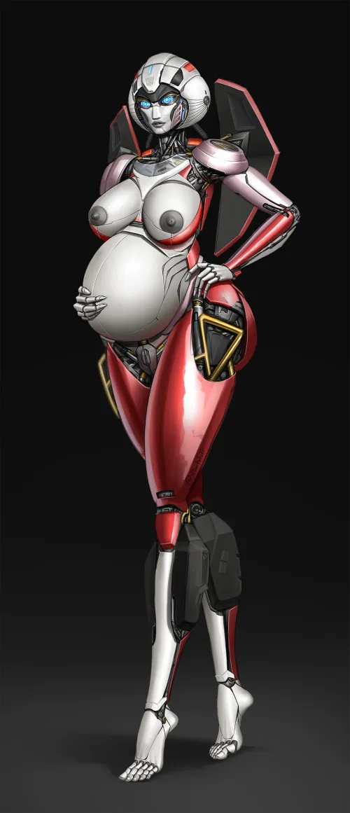 ROTB Arcee (CW: pregnant) (artist me)