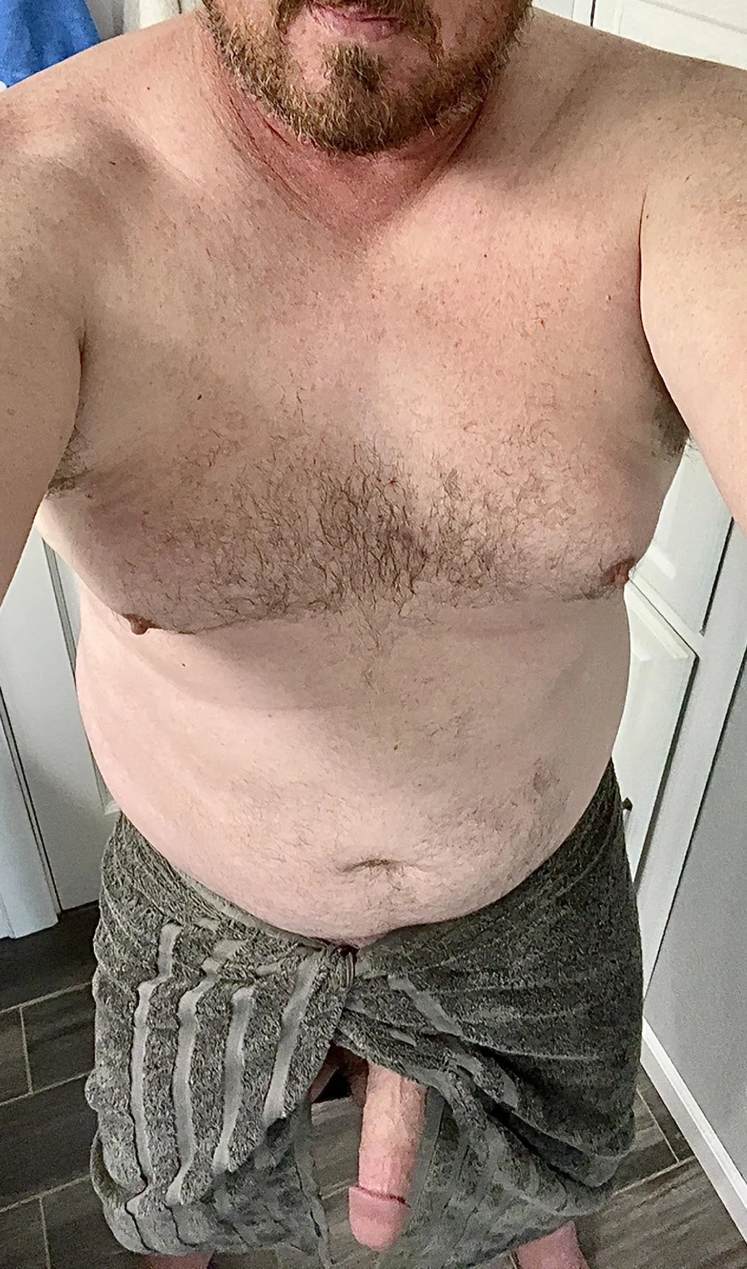 (45) Cum rip my towel off and bend over in front of me