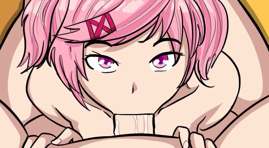 A still from [Lascivious Art]'s newest animation (DDLC) loop